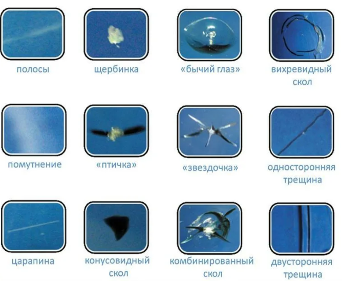 Сколы и трещины 